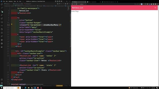 76. Making the NavBar mobile Responsive and adding RouterLink | Vue Composition API - Vue 3 смотреть онлайн