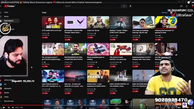 Shreeman Legend React Rakazone Gaming Golden Word ? || #shreemanlegendlive #rakazonegaming смотреть онлайн