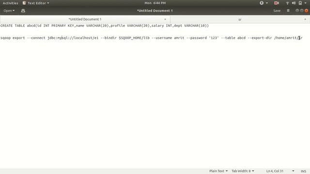Export Operation in Apache Sqoop (Exporting file from HDFS to MySQL) смотреть онлайн