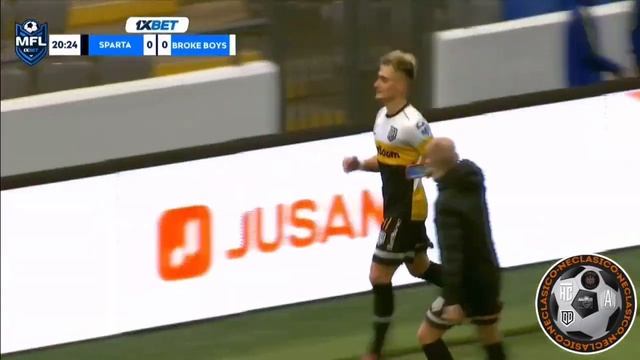 БРОУКИ ЗАБИВАЮТ ГОЛ В ВОРОТА СПАРТЫ 1 : 0 смотреть онлайн