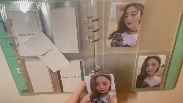 Le Sserafim Yunjin Photocard Collection // моя коллекция карт юнджин // организация биндера