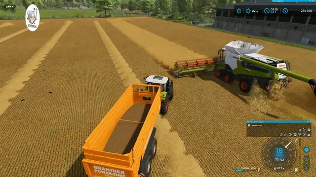 FS 22. NF March. МегаФерма з Нуля. Збір Ячменя та Каноли. Купуємо Курник та Новий Комбайн. смотреть онлайн