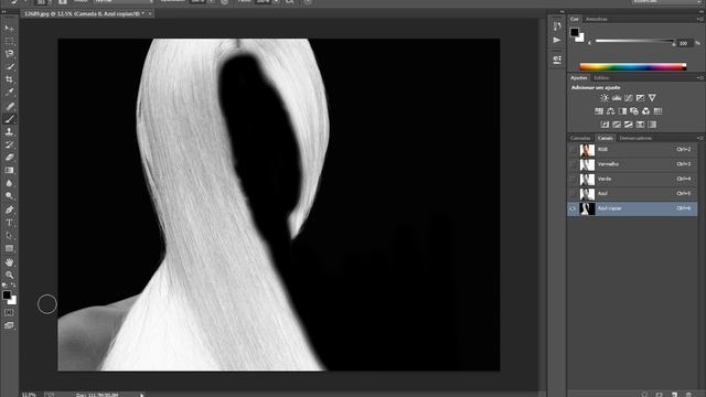 Como Pintar os cabelos no Photoshop CS5,CS6 e CC смотреть онлайн