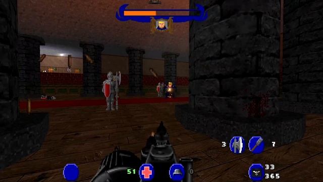 Brutal Wolfenstein 3D - Episode 1: Escape From Wolfenstein - Floor 1-9 (2014) [DOOM II MOD]
