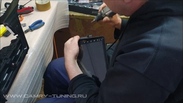 Дорабатываем рамку для установки TEYES на Камри 70 - Автотехцентр Camry Tuning смотреть онлайн