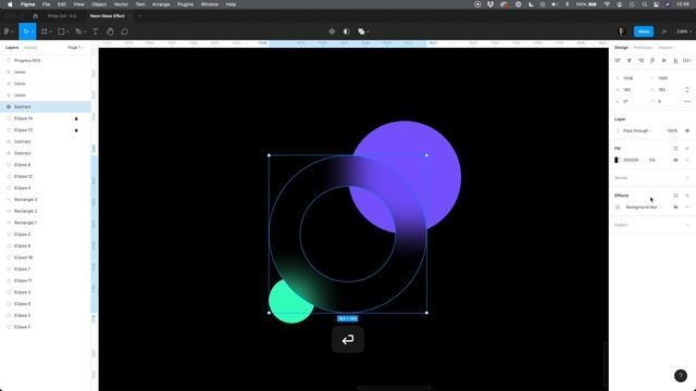 How to Create Neon Glass Effect - Figma & Sketch Tutorial смотреть онлайн
