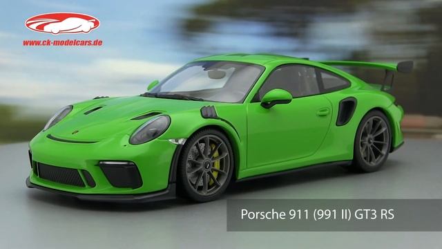 ck-modelcars-video: Porsche 911 (991 II) GT3 RS 2019 lizardgrün Minichamps смотреть онлайн