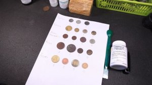 Чистка монет ТРИЛОНОМ Б