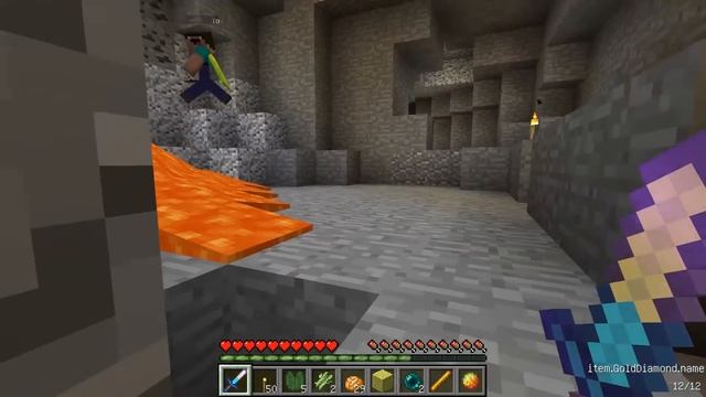 КАК СКРАФТИТЬ МЕЧ ИЗ АЛМАЗА И ЗОЛОТА В МАЙНКРАФТ ПОЛУЧИТЬ СЕКРЕТНЫЕ ПРЕДМЕТЫ В MINECRAFT ЗАЩИТА НУБ смотреть онлайн