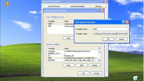 Installing Python on Windows XP