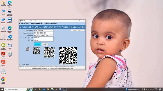 FATOORA Compliant QR Code generating for E-invoicing | VB.NET Sample source code and demo App смотреть онлайн