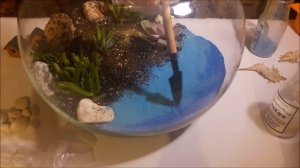 Флорариум из суккулентов своими руками. Побережье в МЕГАвазе