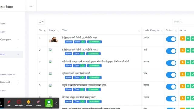 Admin Dashboard News Post смотреть онлайн