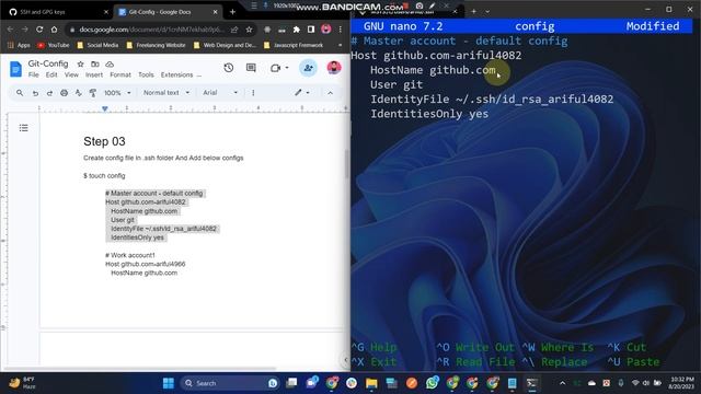 3. Set account identity into the git config file смотреть онлайн
