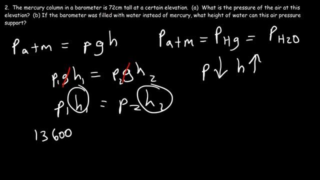 Mercury Barometer Problems, Physics - Air Pressure, Height & Density Calculations - Fluid Statics смотреть онлайн
