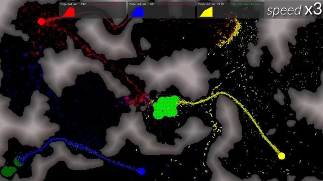 C++ Ants Simulation 5, Ants Fight смотреть онлайн