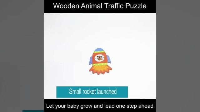 Wooden Animal Traffic Puzzle смотреть онлайн