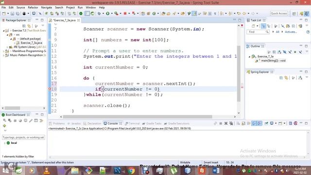 Introduction To Java Programming Exercise 7 3a смотреть онлайн