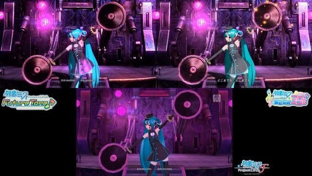 Sadistic.Music∞Factory - Hatsune Miku: Project DIVA PV Comparison [F, Future Tone, MegaMix] смотреть онлайн
