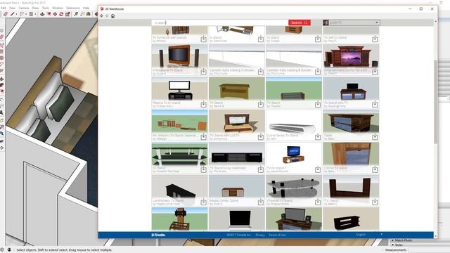 SketchUp Interior Design for Layout Part 3 - Adding Furniture смотреть онлайн
