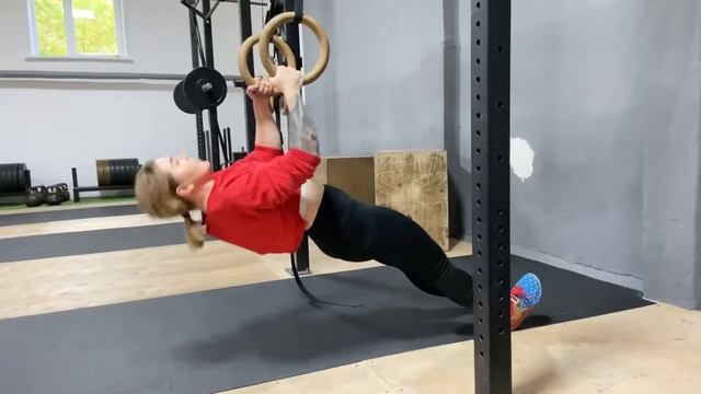 Горизонтальные подтягивания на кольцах смотреть онлайн