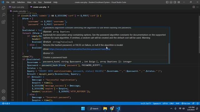 How to encrypt password in PHP смотреть онлайн