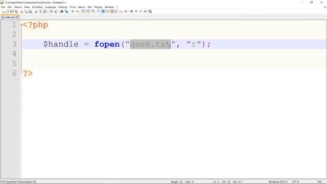 Opening a File in PHP (Hindi) смотреть онлайн