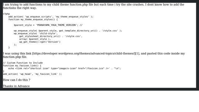 Wordpress: How to add functions to my function.php using a child theme? смотреть онлайн