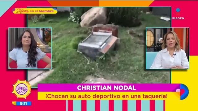 ¡CHOQUE MILLONARIO! Chocan El Ferrari De Christian Nodal Contra La Fachada De Una Taquería
