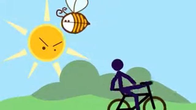 Анимация Велосипедист и Шмель смотреть онлайн