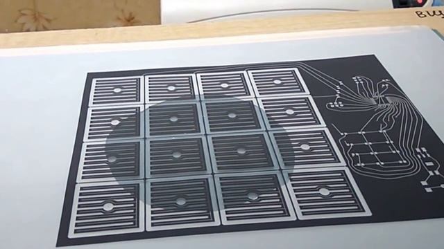 Изготовление печатной платы. Дорожки 0.125 мм. Пленочный фоторезист. смотреть онлайн