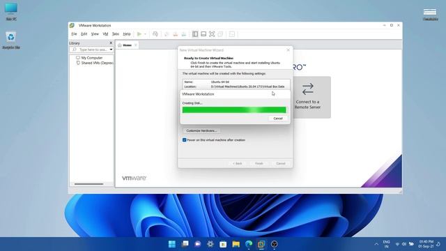 How to Install Ubuntu 20.04 LTS in VMware Workstation Pro in Windows 11/10 - Virtual Machine || FHD смотреть онлайн