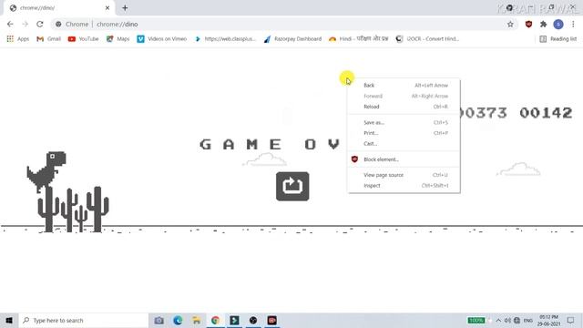 DINO GAME HACK || UNLIMITED RUNNING || INSPECT ELEMENT || CONSOLE TRICK BY KARAN RAWAL смотреть онлайн