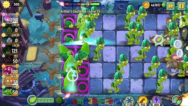 Plants vs Zombies 2 | Arthur's Challenge Level 54-56 (Dark Ages) смотреть онлайн