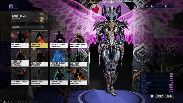 Warframe | Fashion Frame | Gara Prime : Imperial Vitrum смотреть онлайн