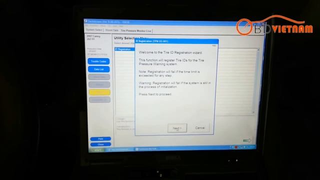 Máy đọc lỗi Toyota Techstream cài đặt áp suất lốp cho Camry 2007 смотреть онлайн