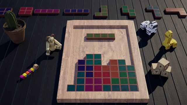 Tetris Puzzle Wooden Blocks Shapes 3D смотреть онлайн