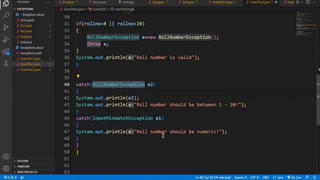 How to create User Defined Exception in Java | #javatutorial | #javaprogramming | throw keyword смотреть онлайн