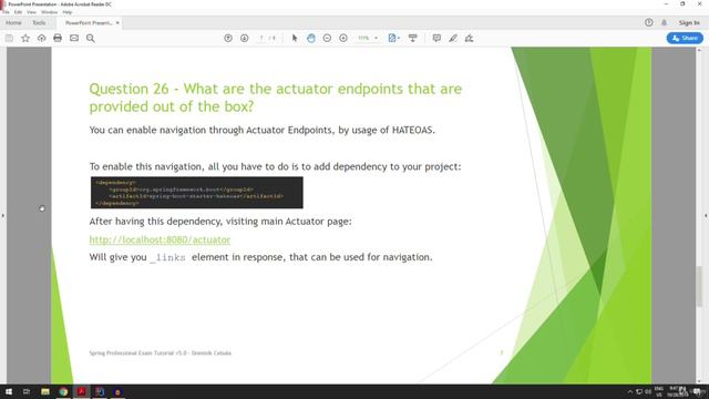 26. What are the actuator endpoints that are provided смотреть онлайн