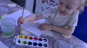 Первый раз рисуем красками