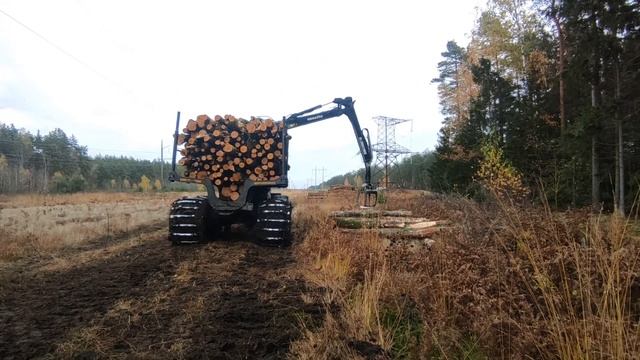 KOMATSU 875 Работа форвардера!