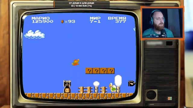Спасаю принцессу ПИЧ в игре Супер братья МАРИО на Денди в 8bit смотреть онлайн