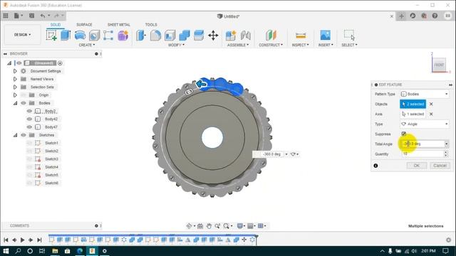 How to Create - Chain and Sprocket Design in Autodesk Fusion 360 смотреть онлайн