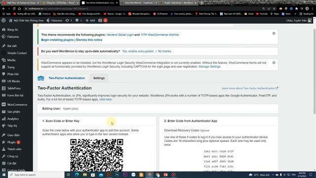 Hướng Dẫn Bảo Mật Đăng Nhập Xác Thực 2 Bước Website Wordpress với plugin Wordfence смотреть онлайн