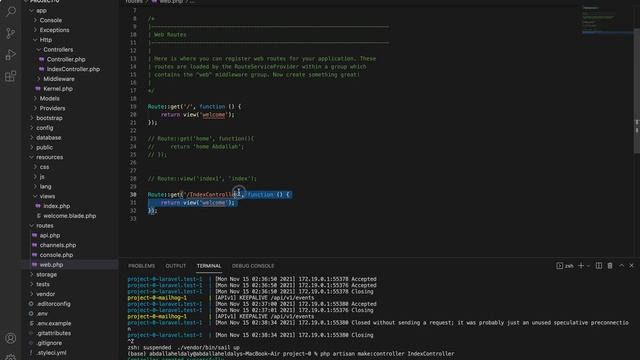 [Arabic] Laravel 8 Controller With Routing смотреть онлайн
