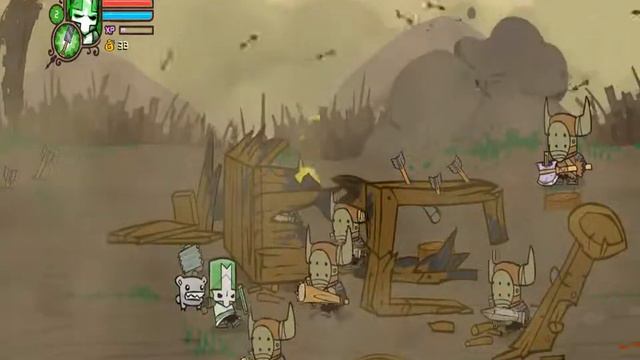Прохождение Castle Crashers за Зелёного рыцаря (1-ая серия) смотреть онлайн