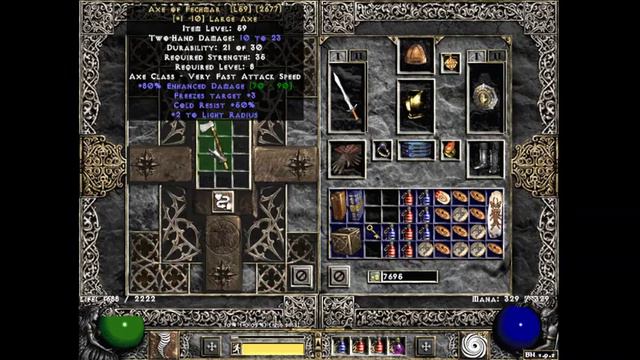 Diablo II Holy Grail - Axe of Fechmar (159 of 502) смотреть онлайн