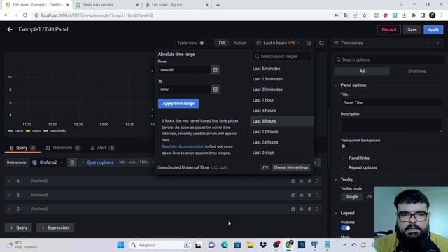 Curso de Grafana - Aula 4 Gráfico de Linhas e Filtro de Data смотреть онлайн