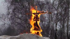 Сжигание чучела русской Зимы
