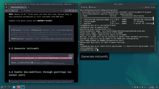 NVIDIA + Wayland on Debian 12 Bookworm with KDE and GNOME смотреть онлайн